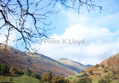 Fells near Troutbeck in Lake District